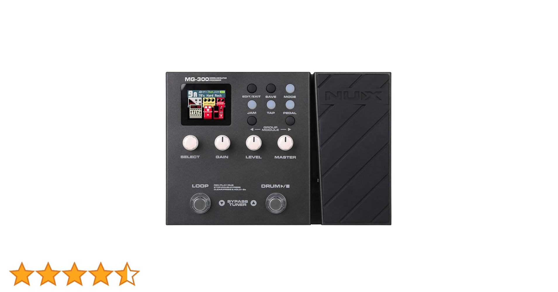 Amazon.co.jp: NUX MG-300 マルチエフェクトペダル TSAC-HD プリ